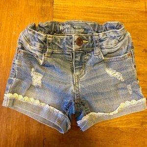 Hippie Girl Light Blue Shortie Shorts Denim